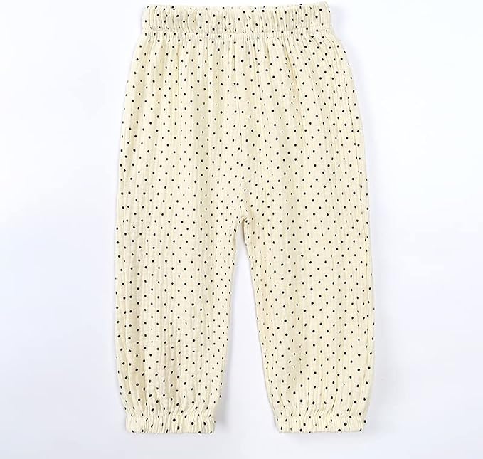 MYGBCPJS Baby Boys Girls Cotton Linen Trousers Kids Casual Ankle Pants Loose - Image 3