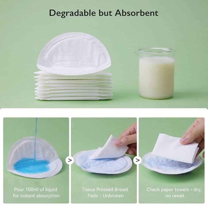 Momcozy Bamboo Fiber Disposable Nursing Pads, 100% Natural Materials and 100% - Image 7