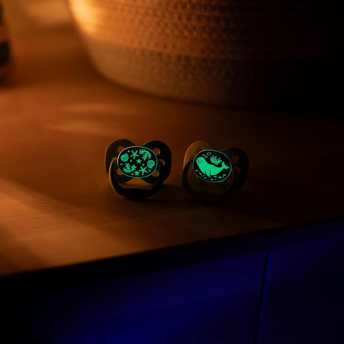 Dr. Brown's Advantage Glow-in-the-Dark Baby Pacifier, Fully Symmetrical Soother - Image 25