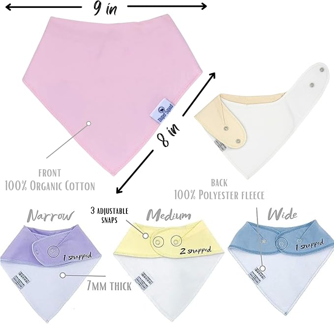DiaperSquad's Baby Bibs for Drooling and Teething, Bibs for Boys, Baby Girl - Image 4