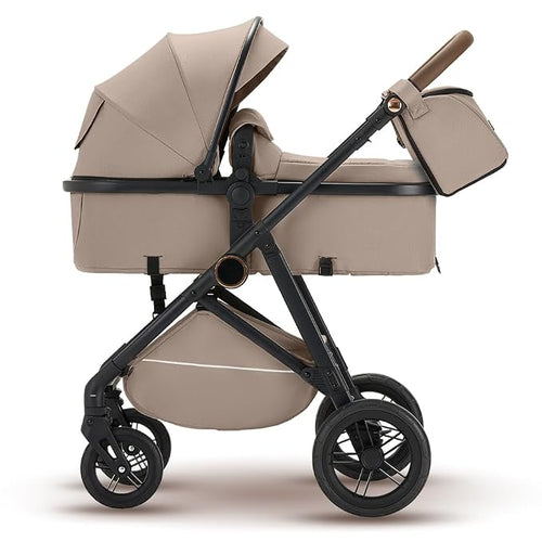 2 in 1 Baby Stroller, High Landscape Infant Stroller Pram Foldable Pushchair by wisesonle
