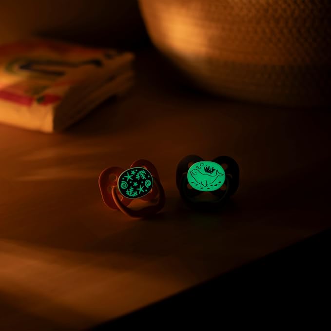 Dr. Brown's Advantage Glow-in-the-Dark Baby Pacifier, Fully Symmetrical Soother - Image 24