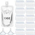 Meanplan 100 Pcs Plastic Pouches Bulk Reusable Squeeze Pouches Clear Plastic by Meanplan
