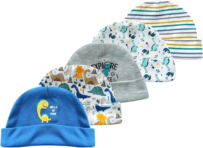 Baby Hat and Mittens Set Newborn Baby Hats Caps - Image 2