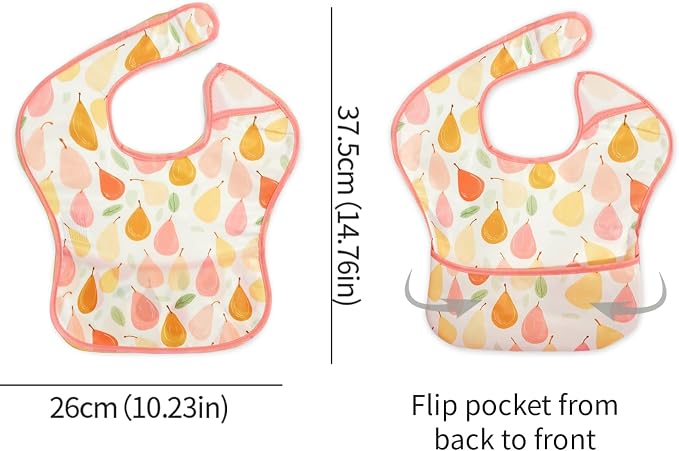 3-Pack Waterproof Baby Bibs for Eating - Image 4