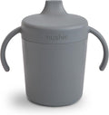 mushie Trainer Sippy Cup | Made in Denmark | Leak Resistant Twist-Off Lid & by mushie
