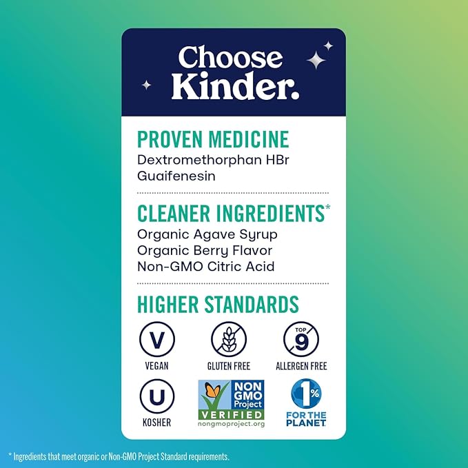KinderMed Kids' Daytime Cough & Congestion Medicine, Ages 4-11 Years, No Dyes - Image 3