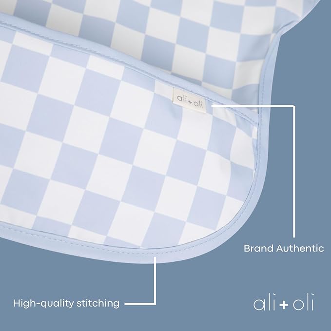 Ali+Oli Smock Bibs for Babies, BPA-Free Oeko-Tex Certified, Waterproof Baby - Image 2