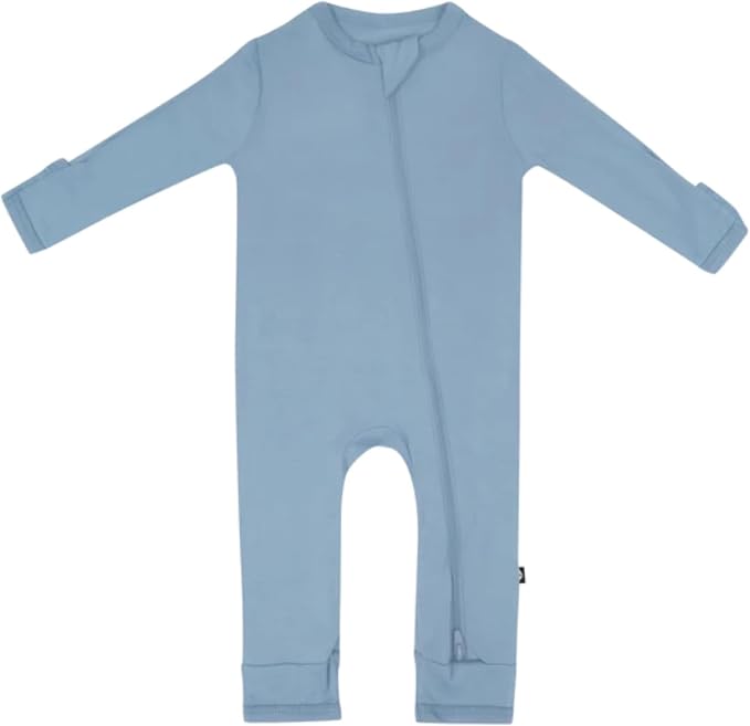 KYTE BABY Unisex Rayon Made From Bamboo Zippered Rompers 0-24 Months by KYTEBABY