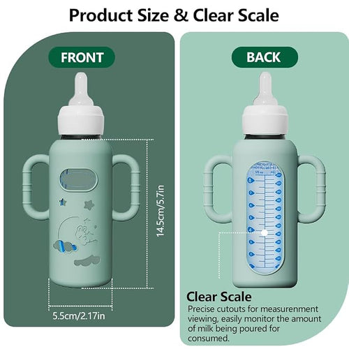 2 Pack Silicone Sleeves for Dr Brown's Glass Bottles, Drop Protection Bottle - Image 2