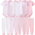Baby Layette Set Baby Boys' 9-Piece Bodysuits Pants Set Toddler Girl Boy Unisex by Kiddiezoom