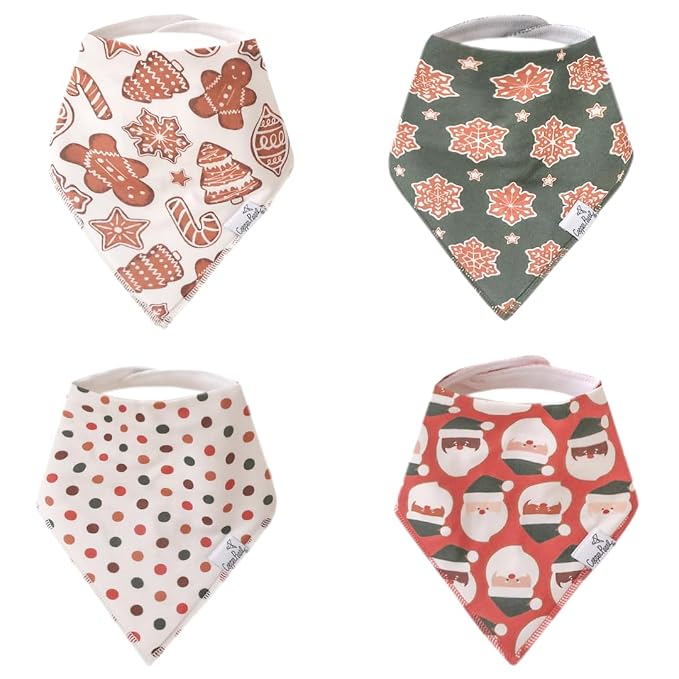 Copper Pearl 4 Pack Soft Cotton Baby Bibs by CopperPearl