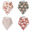 Copper Pearl 4 Pack Soft Cotton Baby Bibs by CopperPearl
