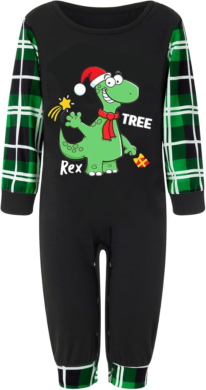 Awoscut Christmas Family Matching Pajamas Christmas Pjs Holiday Nightwear - Image 6