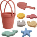 Silicone Beach Toys for Toddlers, Travel Friendly Sand Toys for Babies 6-12 by ROHSCE