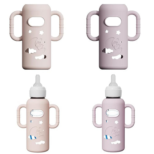 2 Pack Silicone Sleeves for Dr Brown's Glass Bottles, Drop Protection Bottle by AYHIT