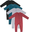 Jimonda Baby Footless Pajamas, Two Zip Closure Long Sleeve Romper, Infant by JimondaBaby