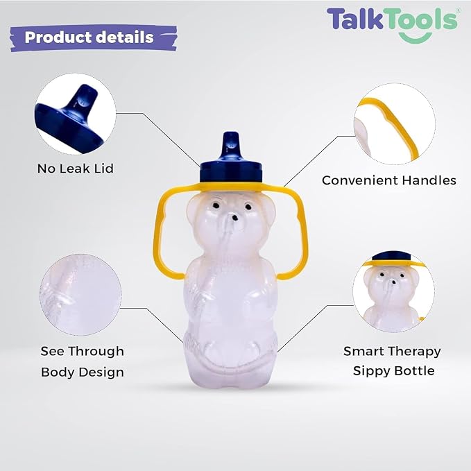 TalkTools Honey Bear Bottle Straw Cup - Image 3