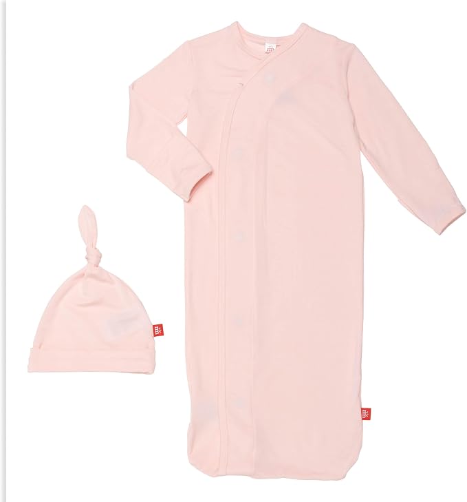 Magnetic Me Modal Newborn Sleeper Gown & Hat Set | Silky Soft Modal Fabric by magneticme