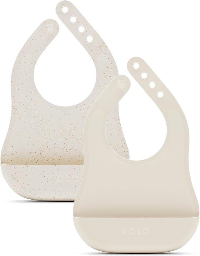 Lalo The Bib - Waterproof, Non-Toxic Silicone Baby Bib by Lalo