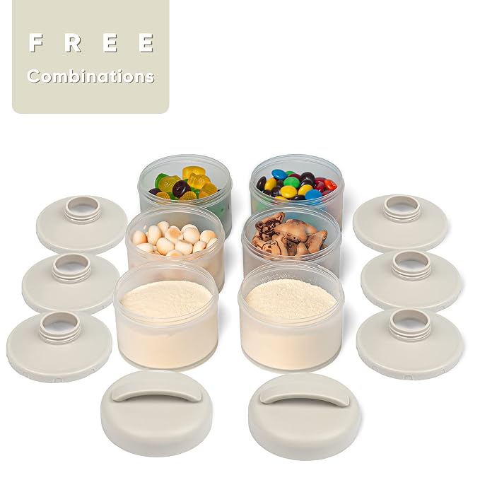 Termichy Stackable Formula Dispenser Portable Milk Powder Container, 2 Pack - Image 3