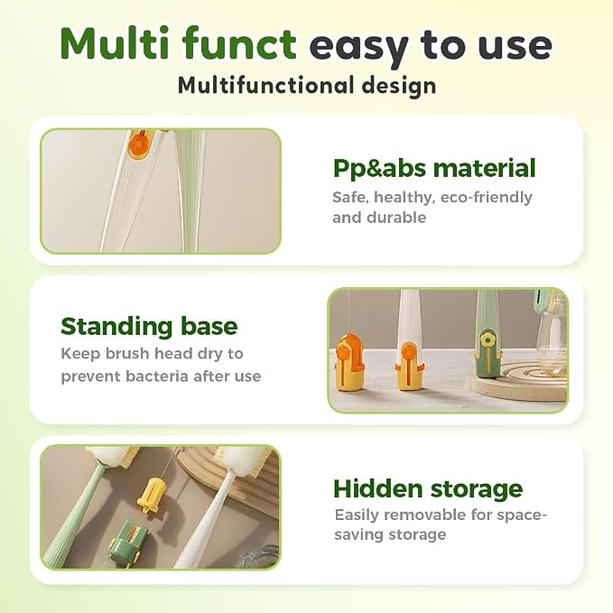 5 in 1 Bottle Cleaning Brush, Straw Cleaner Brushs - Image 6