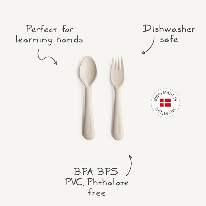 mushie Flatware Fork and Spoon Set - Image 8