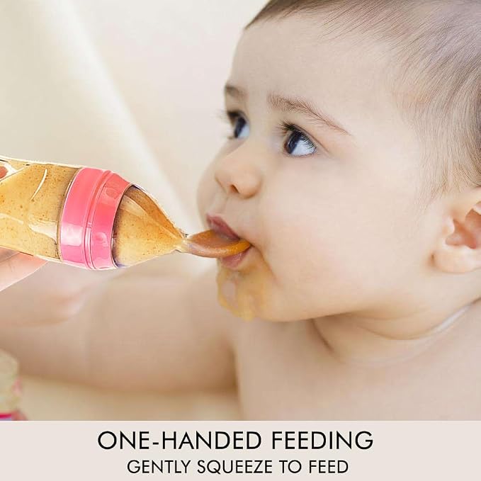 Matyz 2 PCS Silicone Baby Food Dispensing Spoon Squeeze Feeder - Image 3