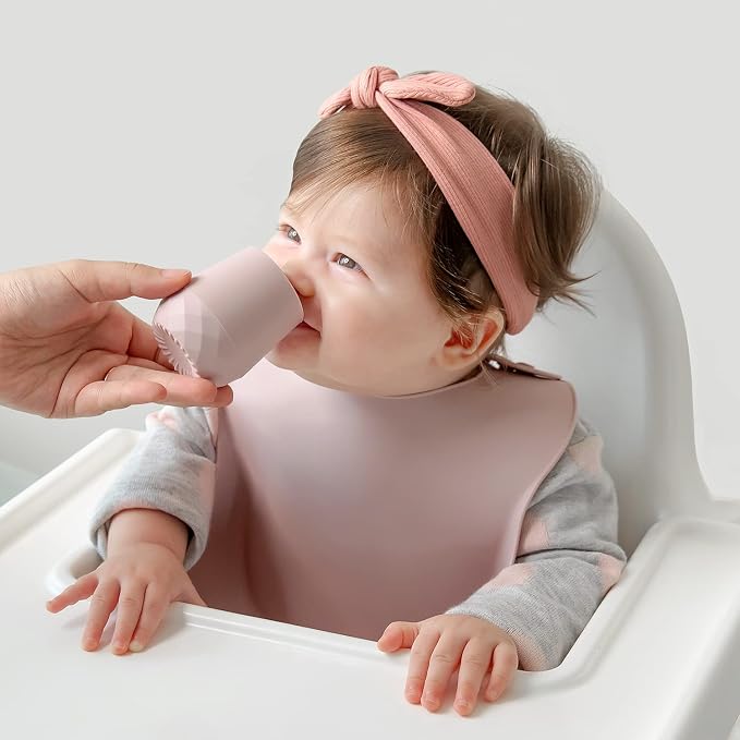 SAMiGO Silicone Baby Cups for 6-12 Months, Tiny Open Cups for Training and - Image 3