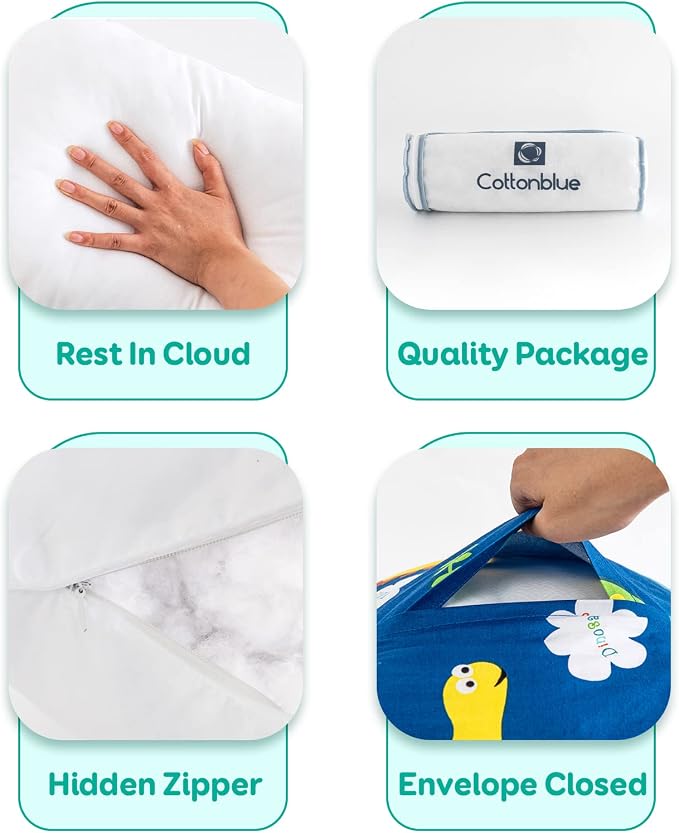 Cottonblue Toddler Pillow, Kids Pillows - Image 4