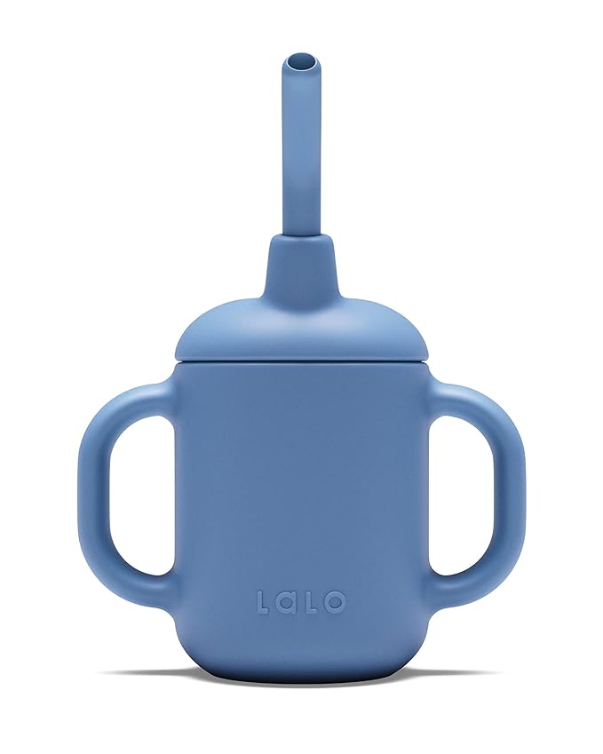 Lalo Little Cup, Non-Toxic Silicone Straw Cup by Lalo
