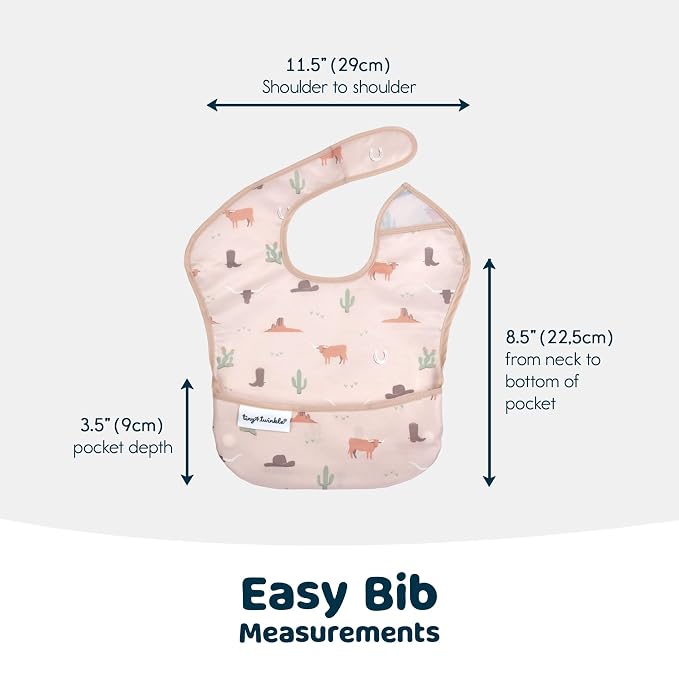 Tiny Twinkle Mess Proof Baby Bibs - Image 7