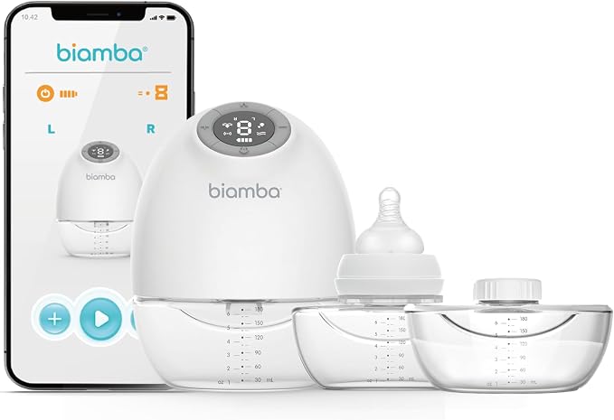 Pump Pro Portable Breast Pump Hands Free - 180mL Capacity Wearable by Biamba