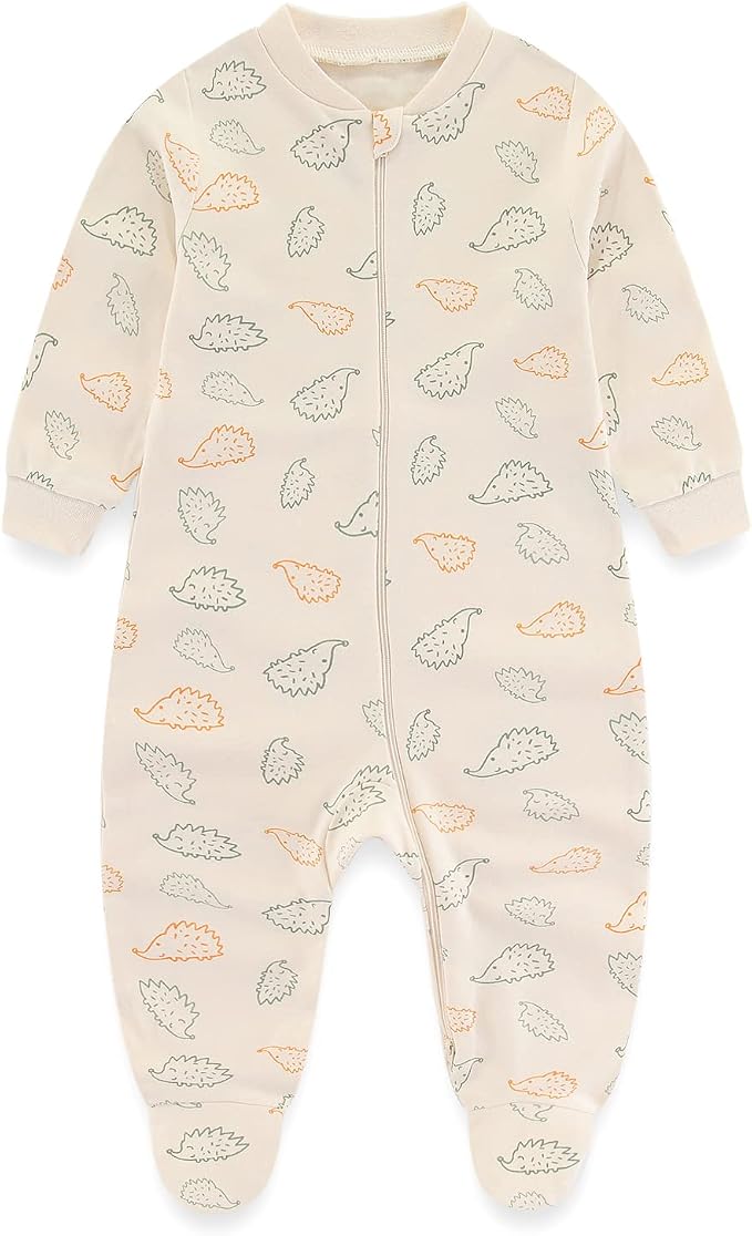 Newborn Baby 2-way Zipper Romper Cotton One-piece Jumsuit 3-pack, 0-24 Months - Image 3