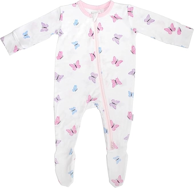 Bamboo Little Soft Baby Footie Pajamas, Baby Clothes, Newborn Sleepers by BambooLittle