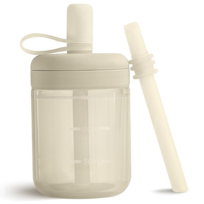 Moonkie Baby Straw cup | Silicone Toddler Sippy Cup Training Cup by Moonkie