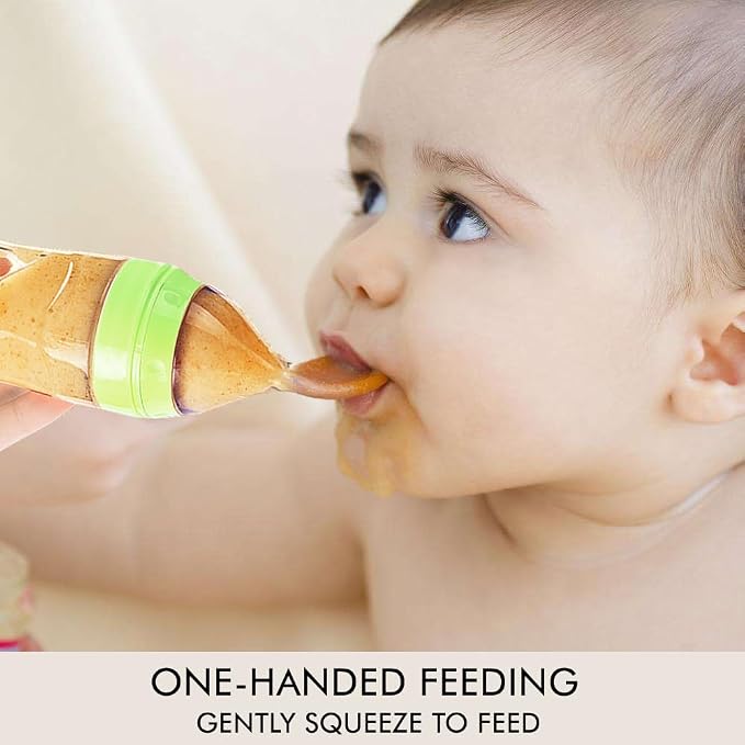 Matyz 2 PCS Silicone Baby Food Dispensing Spoon Squeeze Feeder - Image 3