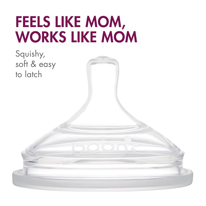 Boon Nursh Reusable Silicone Pouch Baby Bottles - Image 5
