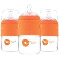 PopYum 5 oz Orange Anti-Colic Formula Making/Mixing/Dispenser Baby Bottles by PopYum
