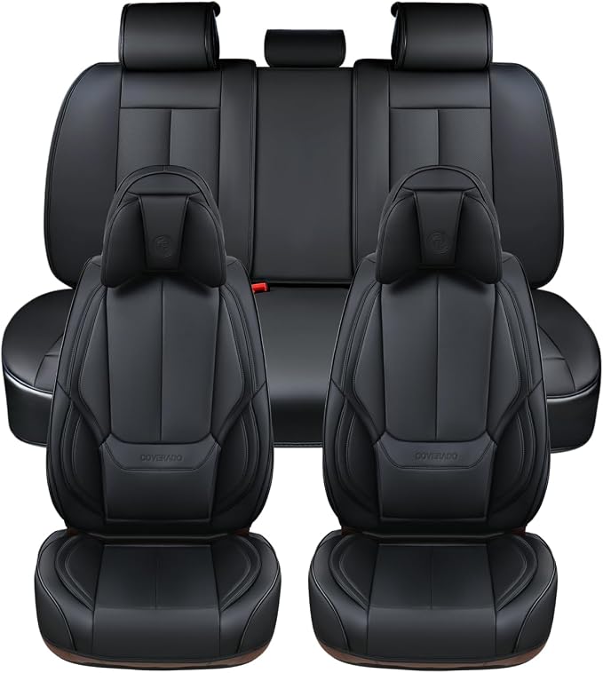 Coverado Car Seat Covers 5 Pieces, Full Set Universal Seat Covers - Image 2