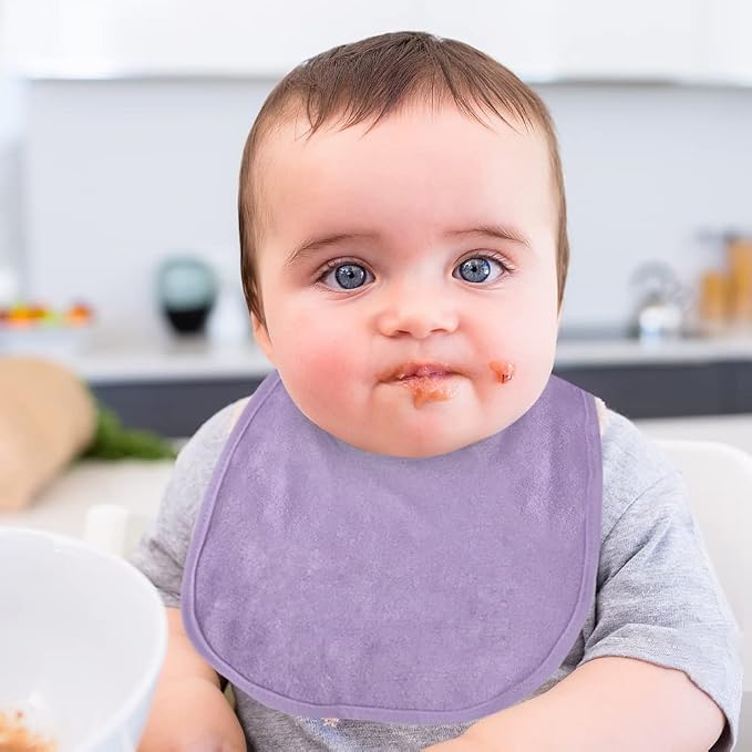 Vicloon Baby Bibs, Baby Bibs for Girls & Boys, Terry Drool Cotton Bibs - Image 7