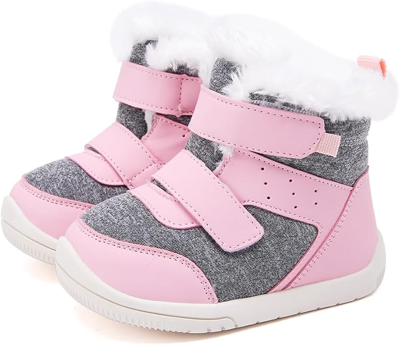 BMCiTYBM Toddler Baby Winter Snow Boots Boy Girl Faux Fur Warm Non Slip First - Image 3
