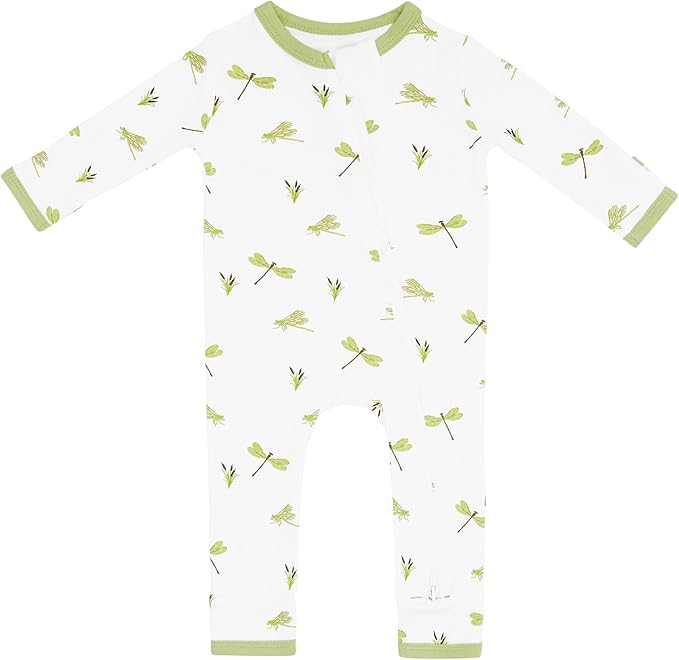 KYTE BABY Unisex Rayon Made From Bamboo Zippered Rompers 0-24 Months by KYTEBABY