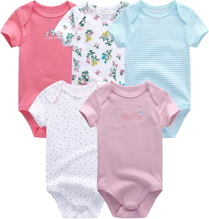 Newborn Layette Gift Set 27-Piece Baby Girl Clothes Bodysuits, Pants Essentials - Image 3