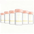 Breast Milk Storage Bottles 180ml 6oz BPA-Free Leak-Proof Natural Baby Bottle by Qmibaby
