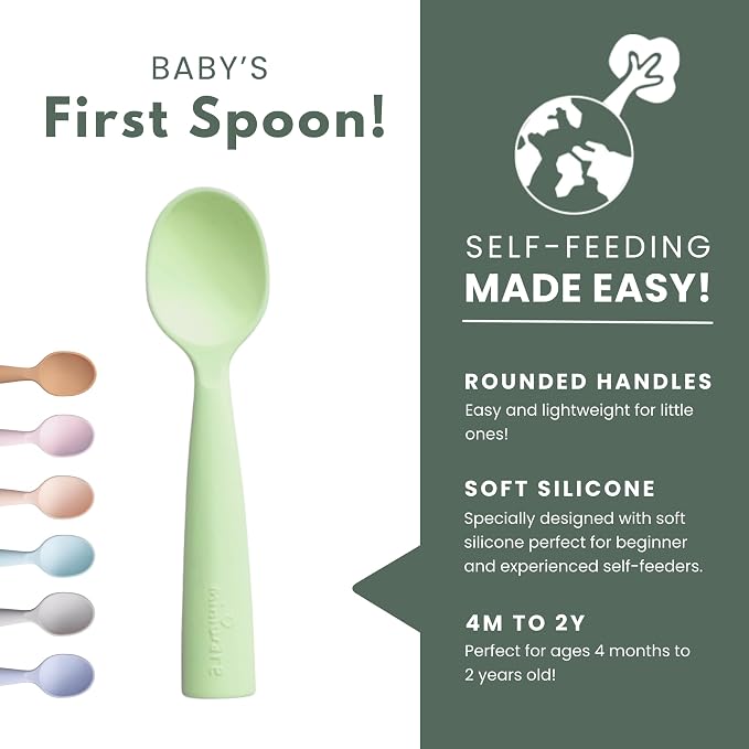 Miniware Silicone Baby Spoon for Training - Image 3
