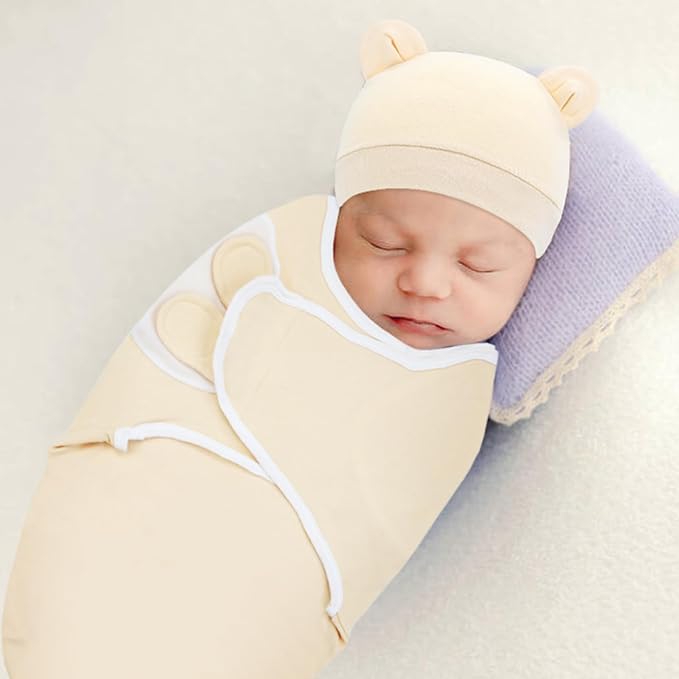 Cinaci 2 Pack Adjustable Soft Cotton Blend Newborn Baby Receiving Swaddle - Image 6