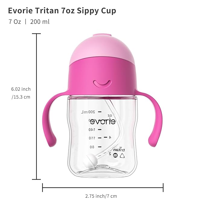 Evorie Tritan Weighted Straw Sippy Cup - Image 8