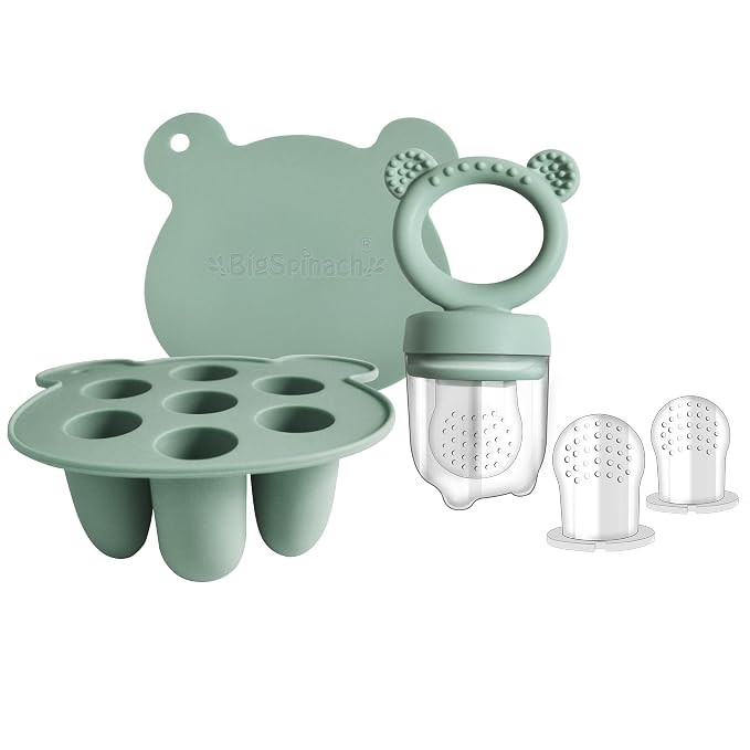 Baby Food Freezer Tray and Teething Popsicle Molds – The Perfect Solution by BIGSPINACH