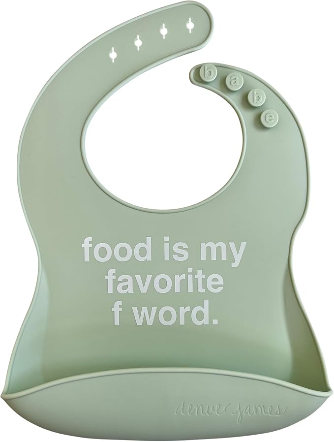 Denver James Silicone Feeding Bibs | Dishwasher Safe. Waterproof. Adjustable. by DenverJames